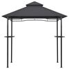 vidaXL Grilltjald 240x150x225 cm Reykgrátt Stál