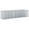 vidaXL Gabion h&aelig;kka&eth; r&uacute;m 4 pcs Silfurlitur