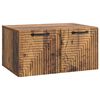 vidaXL Veggfestur sj&oacute;nvarpssk&aacute;pur Gamall vi&eth;ur 59,5 x 41 x 30 cm