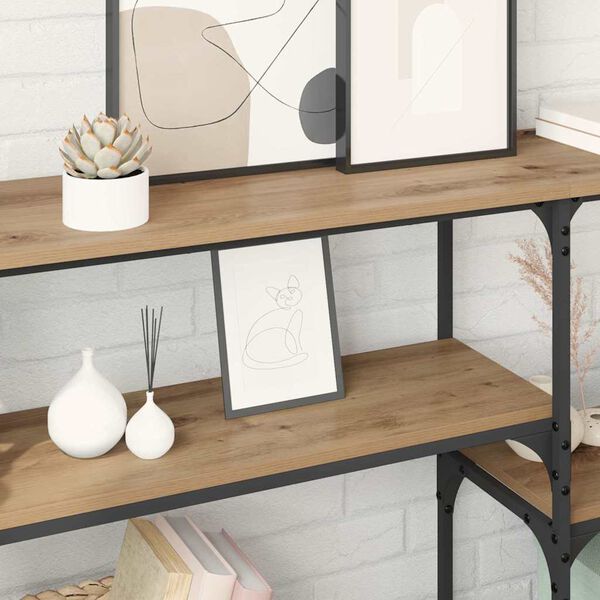 vidaXL Veggbor&eth; Artisan Eik 150 x 29 x 76,5 cm Samsettur vi&eth;ur