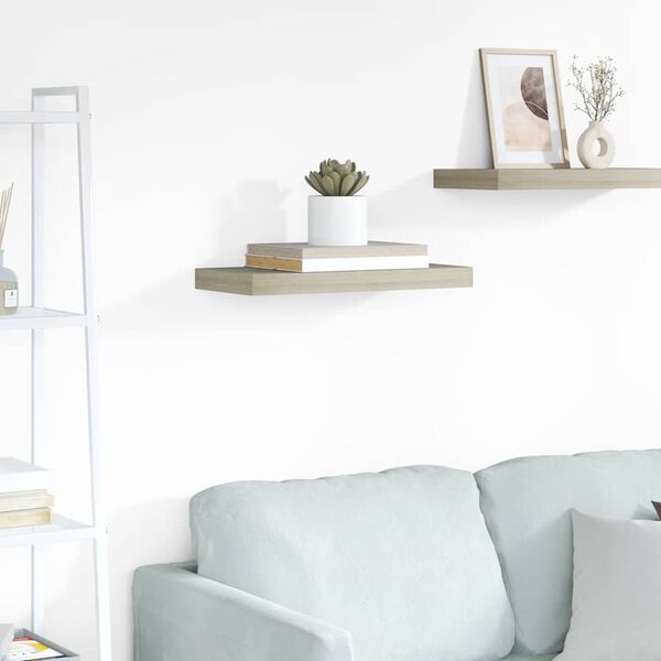 vidaXL Vegghengd Hilla Eikarlitu&eth; 50x23x3,8 cm MDF