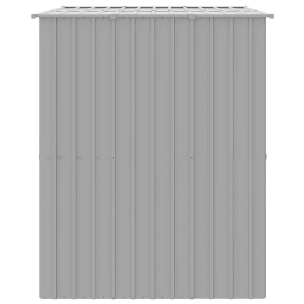 vidaXL Hundakofi me&eth; &THORN;aki Lj&oacute;sgr&aacute;r 214x153x181 cm Sinkh&uacute;&eth;a&eth; St&aacute;l