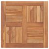 vidaXL Bor&eth;plata Gegnheill Tekkvi&eth;ur 60x60x2,5 cm