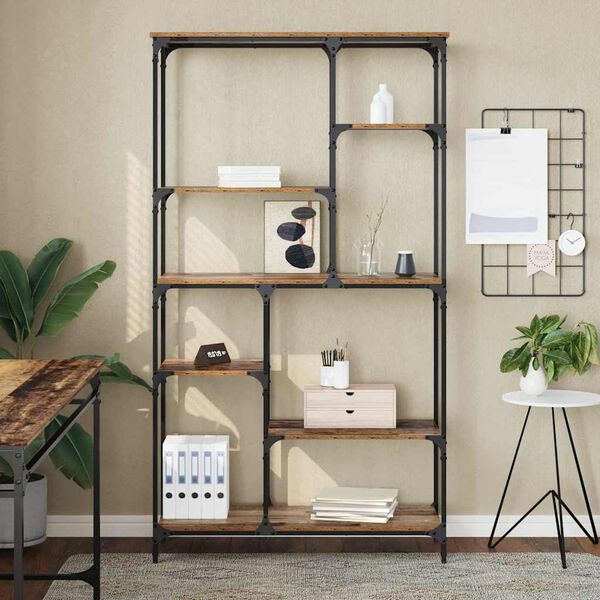 vidaXL Hilla Gamalt timbur 99 x 35,5 x 176 cm Samsettur vi&eth;ur