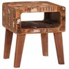 vidaXL Endabor&eth; me&eth; hillu Br&uacute;nn 40 x 32 x 46 cm Solid endurheimt tr&eacute;