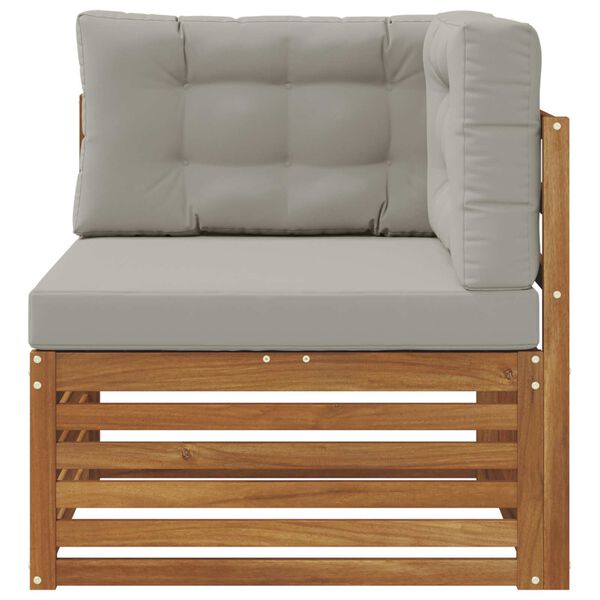 vidaXL &Uacute;ti Hornsofa Hrein akas&iacute;utr&eacute; N&aacute;tt&uacute;rulegur