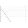 vidaXL Gir&eth;ingarp&oacute;stur Silfur 10 x 0,4 m (60 x 60 mm net) St&aacute;l