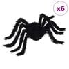 vidaXL Hrekkjav&ouml;lsuskemmtun me&eth; k&ouml;ngul&oacute; 6 pcs Svartur 75 cm