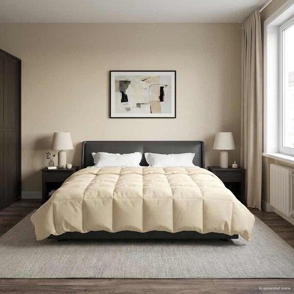 vidaXL Sumars&aelig;ng S&iacute;&eth;la&eth; Rj&oacute;malitur 220 x 260 cm M&iacute;kr&oacute;f&iacute;ber