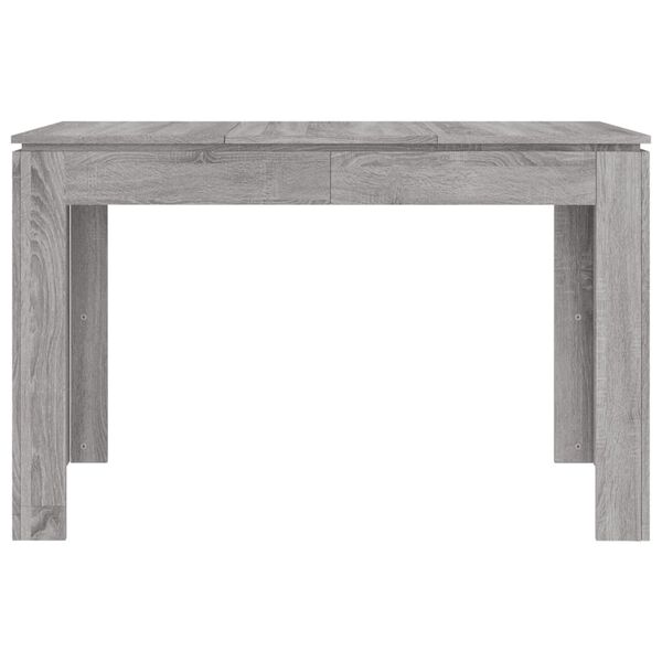 vidaXL Borðstofuborð Grátt Sonoma 120x60x76 cm Samsettur Viður