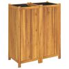 vidaXL Gar&eth;pl&ouml;ntuker me&eth; F&oacute;&eth;ri 84x42x100 cm Gegnheill Akas&iacute;uvi&eth;ur