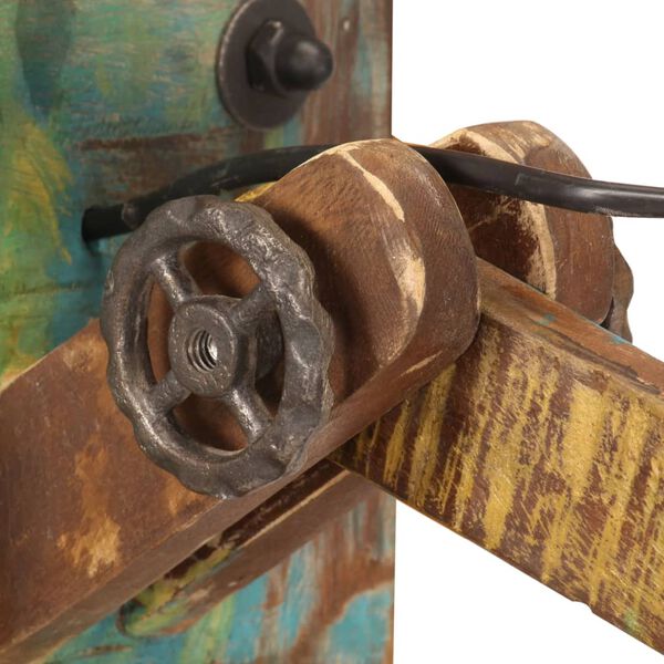 vidaXL Vegglampi I&eth;na&eth;arst&iacute;ll Marglitur Hringlaga E27