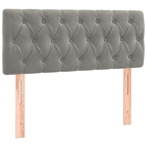 vidaXL H&ouml;f&eth;agafl 90x7x78/88 cm Lj&oacute;sgr&aacute;tt Flauel