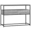vidaXL Veggbor&eth; Gr&aacute;tt Sonoma 100x40x75 cm Samsettur Vi&eth;ur