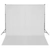 vidaXL Photo Studio Kit með ljósasetti, bakgrunni og endurskinsmerki