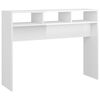 vidaXL Veggbor&eth; H&aacute;glans Hv&iacute;tt 105x30x80 cm Samsettur Vi&eth;ur