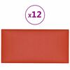 vidaXL Veggh&ouml;fu&eth;p&uacute;&eth;i 12 pcs Gr&aacute;r 90 x 15 cm d&uacute;kur