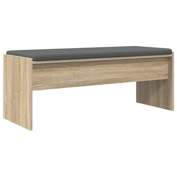 vidaXL Hallarbekk me&eth; p&uacute;&eth;i Sonoma Eik 103 x 38 x 40 cm