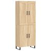 vidaXL Sk&aacute;pur Sonoma Eikarlitur 69,5x34x180 cm Samsettur Vi&eth;ur