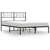 vidaXL R&uacute;mgrind &uacute;r M&aacute;lmi &aacute;n D&yacute;nu me&eth; H&ouml;f&eth;agafli Sv&ouml;rt 120x190 cm