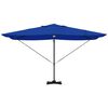 vidaXL Cantilever Roma Parasol Blátt og svart 352 x 251 x 265 cm