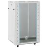 vidaXL 18 Eininga Netsk&aacute;pur 19" IP20 Gr&aacute;r 60x60x100 cm