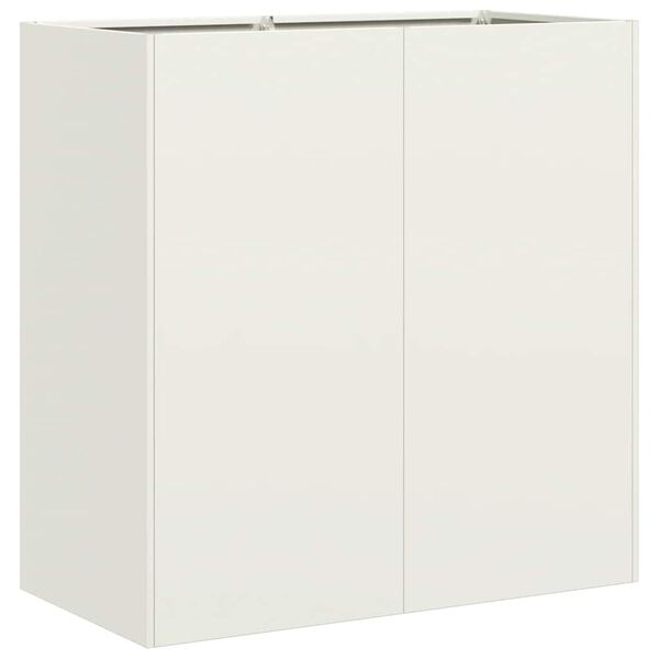 vidaXL Gr&oacute;&eth;urker Hv&iacute;tt 80x40x80 cm Kaldvalsa&eth; St&aacute;l