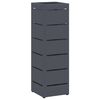 vidaXL Regnhl&iacute;fastendur me&eth; geymslu Antras&iacute;t 15,5 x 15,5 x 49 cm metal