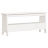 vidaXL bekkur &uacute;r hv&iacute;tu forstofu 100x28x45 cm &uacute;r gegnheilu tr&eacute; furu