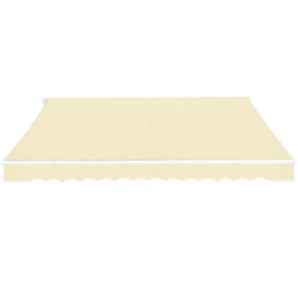 vidaXL samanbrj&oacute;tanleg skyggni Handb&oacute;k 600 cm krem