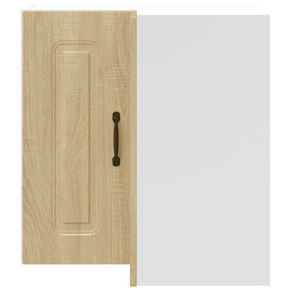 vidaXL Eldh&uacute;svegghornsk&aacute;pur Kalmar Sonoma Eikarlitur Samsettur Vi&eth;ur