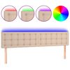 vidaXL LED H&ouml;f&eth;agafl 160x5x78/88 cm Cappuccino-br&uacute;nt Le&eth;url&iacute;ki