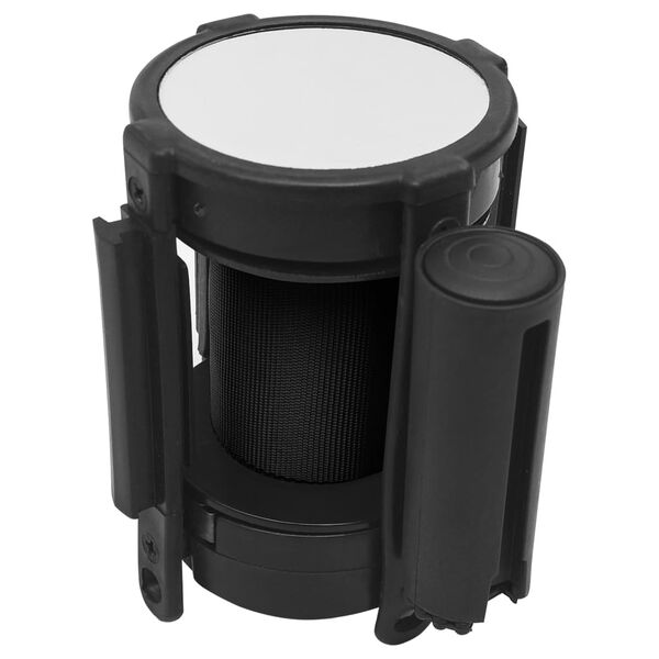 vidaXL Inndraganlegt Veggbelti 200 cm Svart