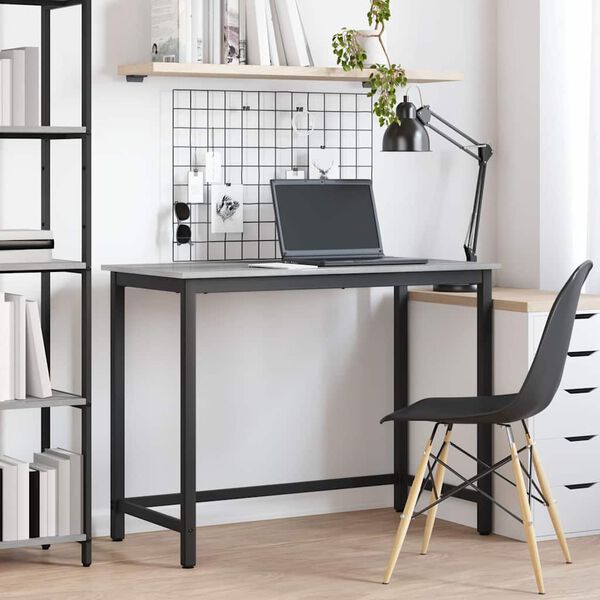 vidaXL bor&eth; Gr&aacute;r Sonoma 80 x 50 x 76,5 cm Vinnslutr&eacute; og st&aacute;li