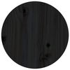 vidaXL Sófaborð Svart Ø 35x35 cm Gegnheill Fura