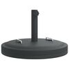 vidaXL Grunnur fyrir S&oacute;lhl&iacute;f me&eth; &Oslash;38/48 mm Stangir 25 kg Hringlaga