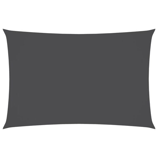 vidaXL S&oacute;lskyggni S&oacute;lsegl Oxfordd&uacute;kur R&eacute;tthyrnt 6x8 m Reykgr&aacute;tt