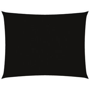 vidaXL S&oacute;lskyggni S&oacute;lsegl Oxfordd&uacute;kur R&eacute;tthyrnt 3x4 m Svart