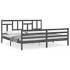 vidaXL R&uacute;mgrind &aacute;n D&yacute;nu Gr&aacute;tt 200x200 cm Gegnheil Vi&eth;ur