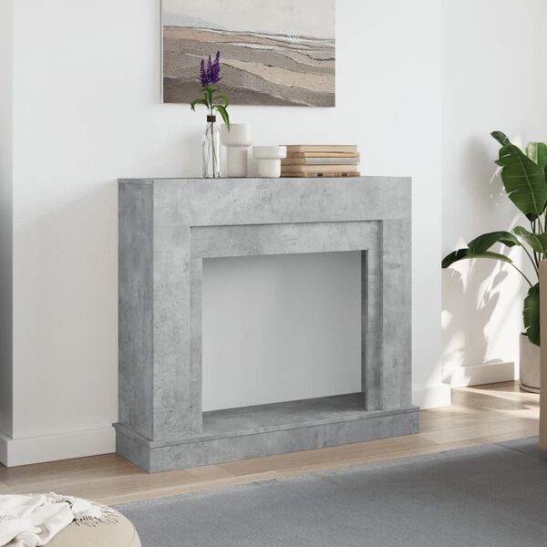 vidaXL Arninum Umgerð Steypugrátt 100x30x87,5 cm Samsettur Viður