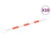 vidaXL &Uacute;draganlegar Sl&aacute;r fyrir Umfer&eth;arkeilur 10 stk ABS 116-197 cm