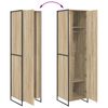 vidaXL Fataheimili 2 pcs Sonoma 50 x 50 x 200 cm Samsettur vi&eth;ur