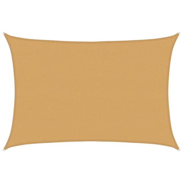 vidaXL S&oacute;lskyggni 160 g/m&sup2; R&eacute;tthyrnt Sandlita&eth; 4x5 m HDPE