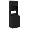 vidaXL Eldh&uacute;s hli&eth;arbor&eth; me&eth; hillu 2 pcs Svartur Eik 60 x 50 x 180 cm