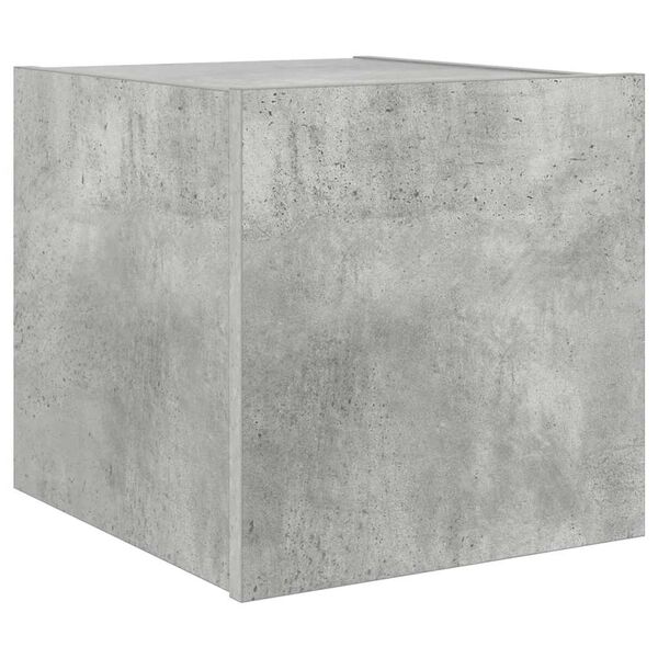 vidaXL Veggsj&oacute;nvarpssk&aacute;pur me&eth; LED-lj&oacute;sum Steypugr&aacute;r 30,5x35x30 cm