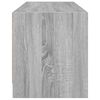 vidaXL Sjónvarpsskápur með Glerhurðum Grá Sonoma Eik 102x37x42 cm