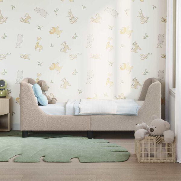 vidaXL R&uacute;mrammi fyrir litla krakka me&eth; h&ouml;f&eth;ahimni Lj&oacute;sgr&aacute;r 70 x 140 cm