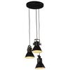 vidaXL Hangandi Loftlj&oacute;s 25 W Svart 30x30x100 E27