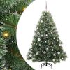 vidaXL Gervi j&oacute;latr&eacute; me&eth; 150 LED me&eth; standi Gr&aelig;nn 150 cm PE og PVC
