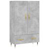 vidaXL H&aacute;r Sk&aacute;pur Steypugr&aacute;r 69,5x31x115 cm Samsettur Vi&eth;ur